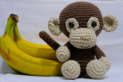 Crocheted monkey