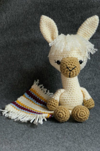 Crocheted llama