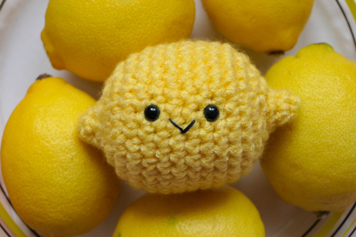 Crocheted lemon