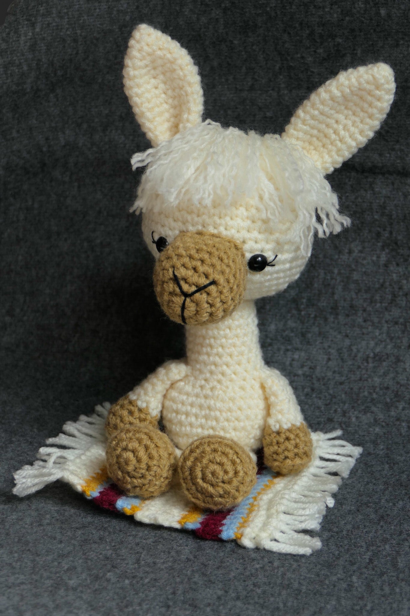 Crocheted llama