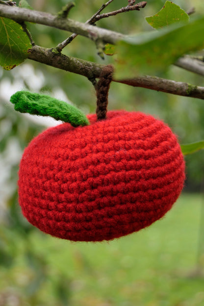 Crocheted apple