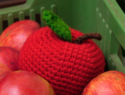 Crocheted apple