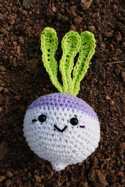 Crocheted turnip