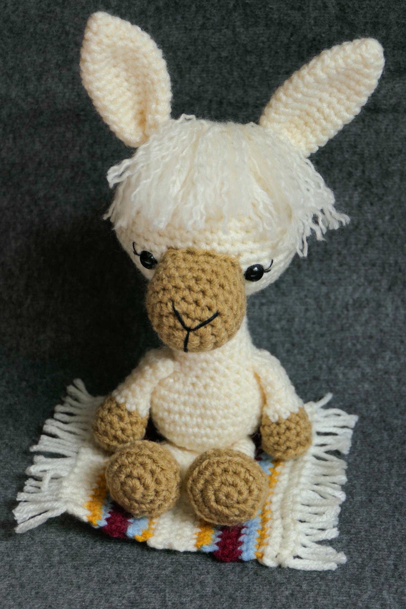 Crocheted llama