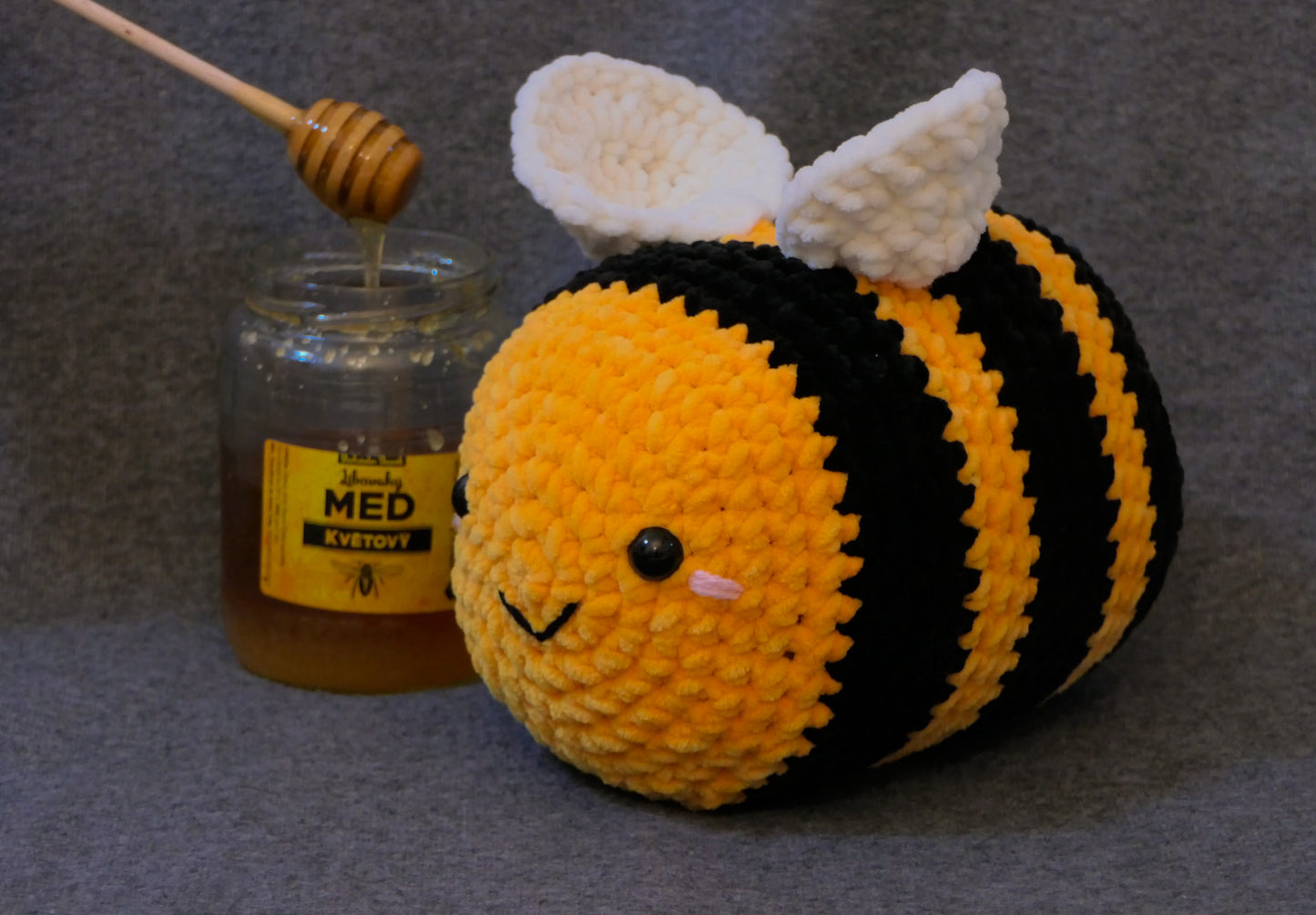 Crocheted bumblebee