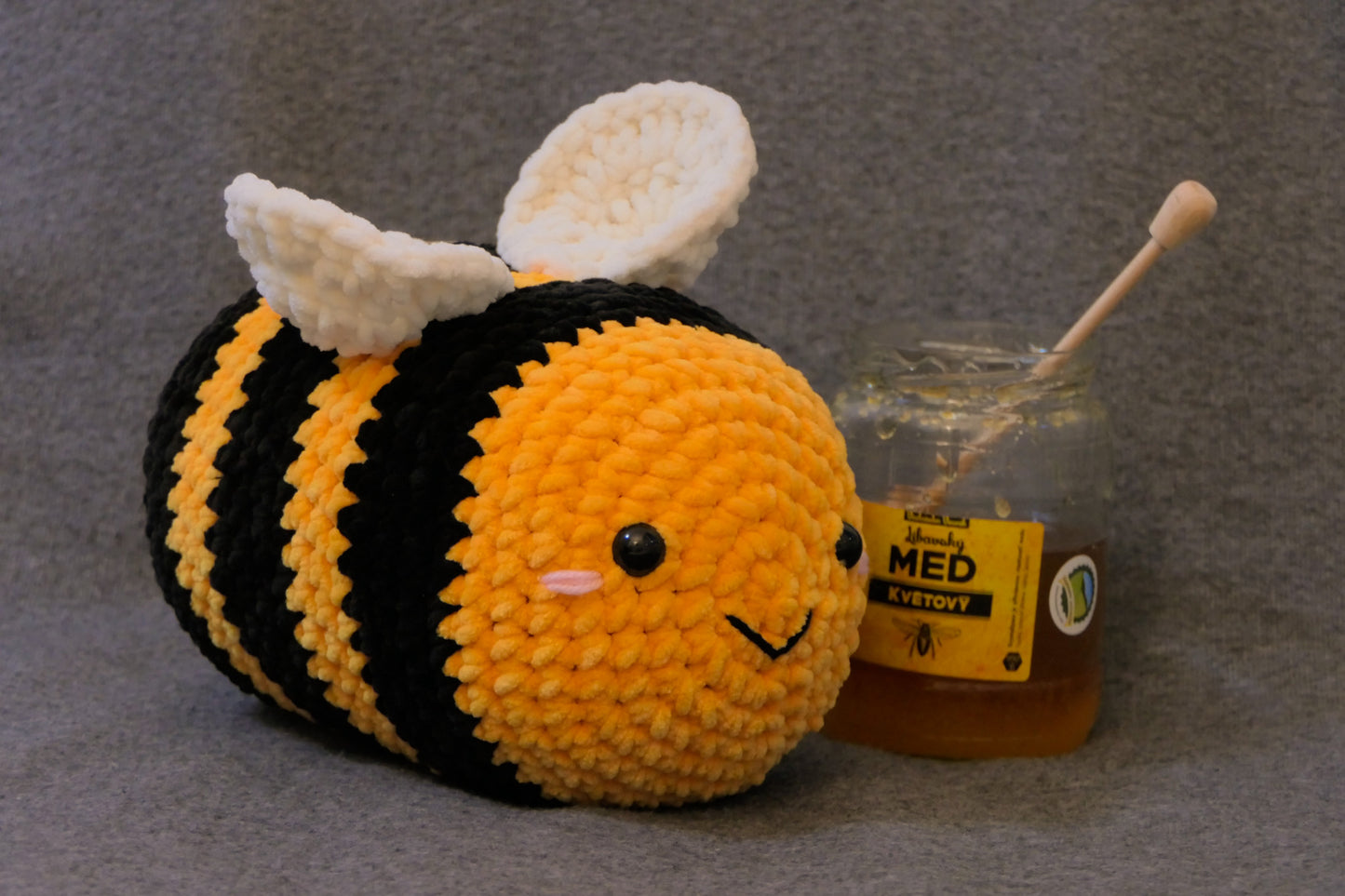 Crocheted bumblebee