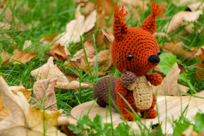 Crocheted squirrel