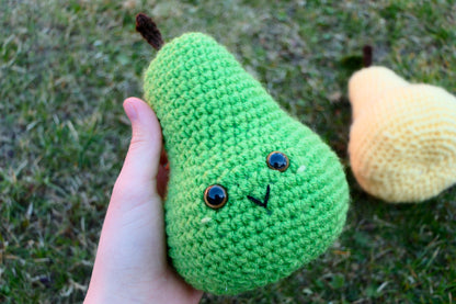 Crocheted pear