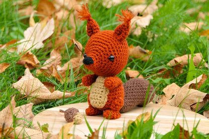 Crocheted squirrel