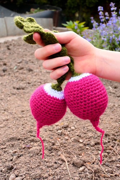 Crocheted radish