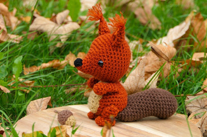 Crocheted squirrel