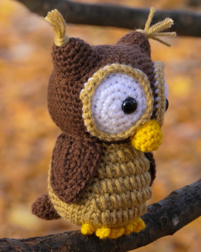 Crocheted owl