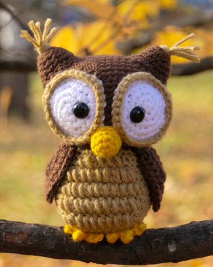 Crocheted owl