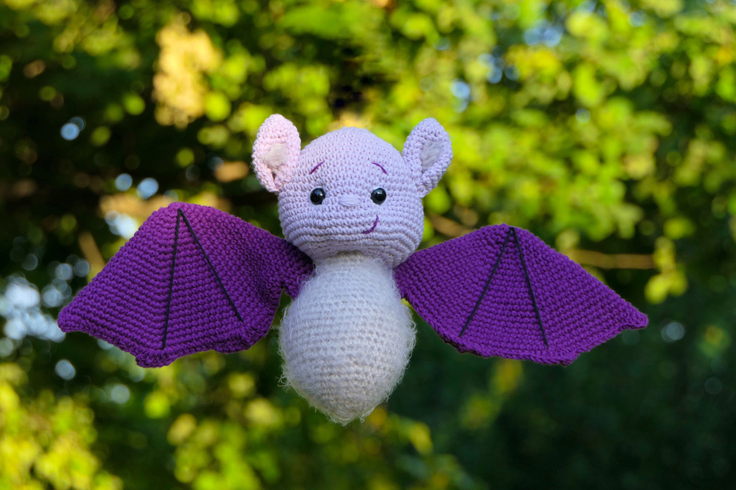 Crocheted bat