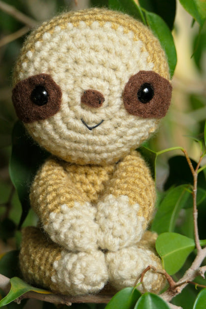 Crocheted sloth