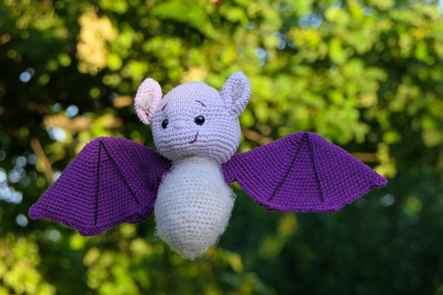 Crocheted bat