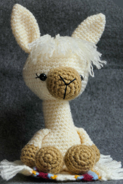 Crocheted llama