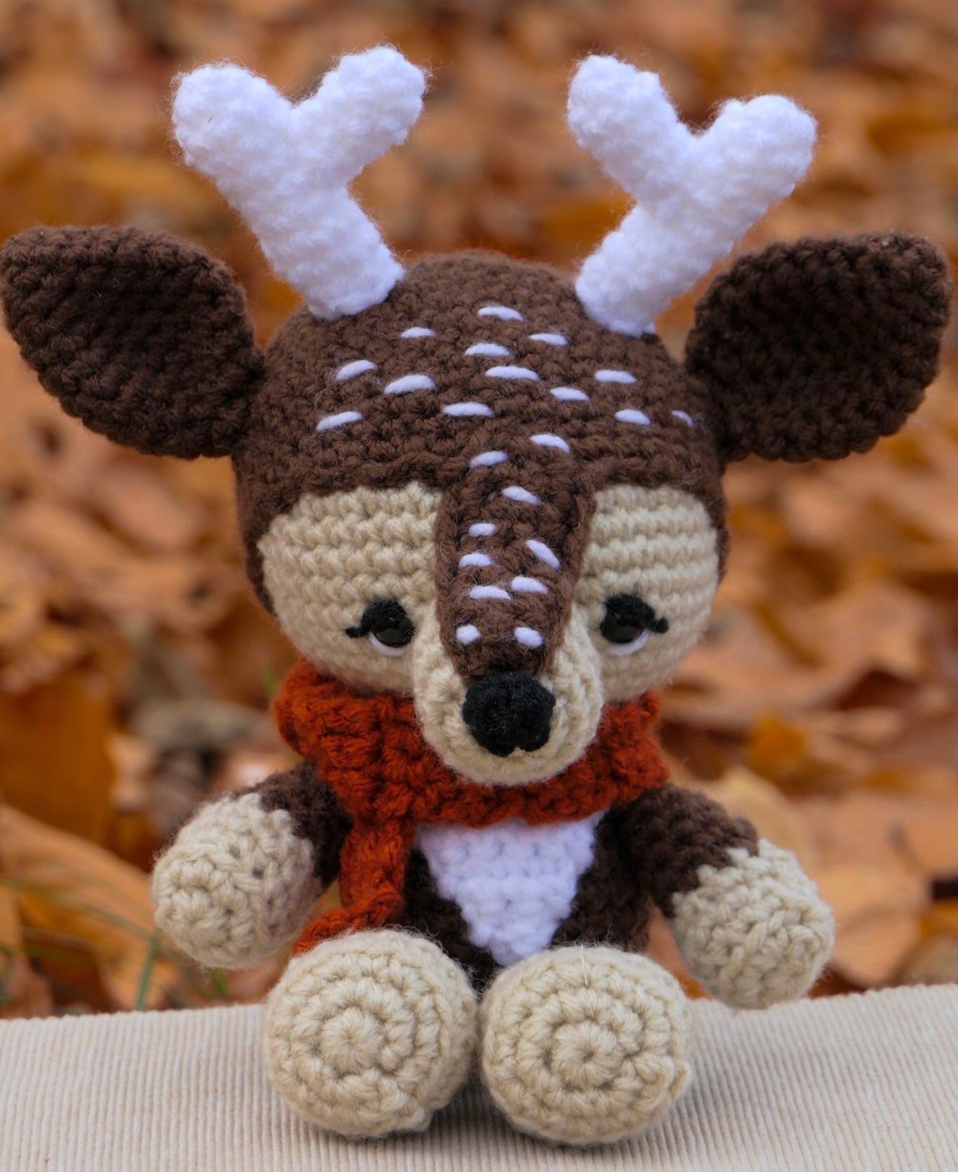 Crocheted reindeer