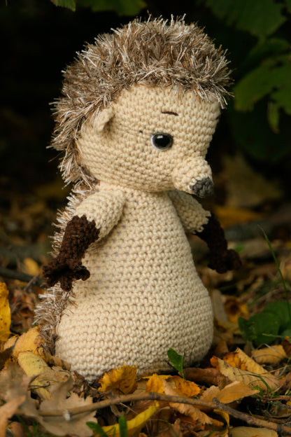 Crocheted hedgehog