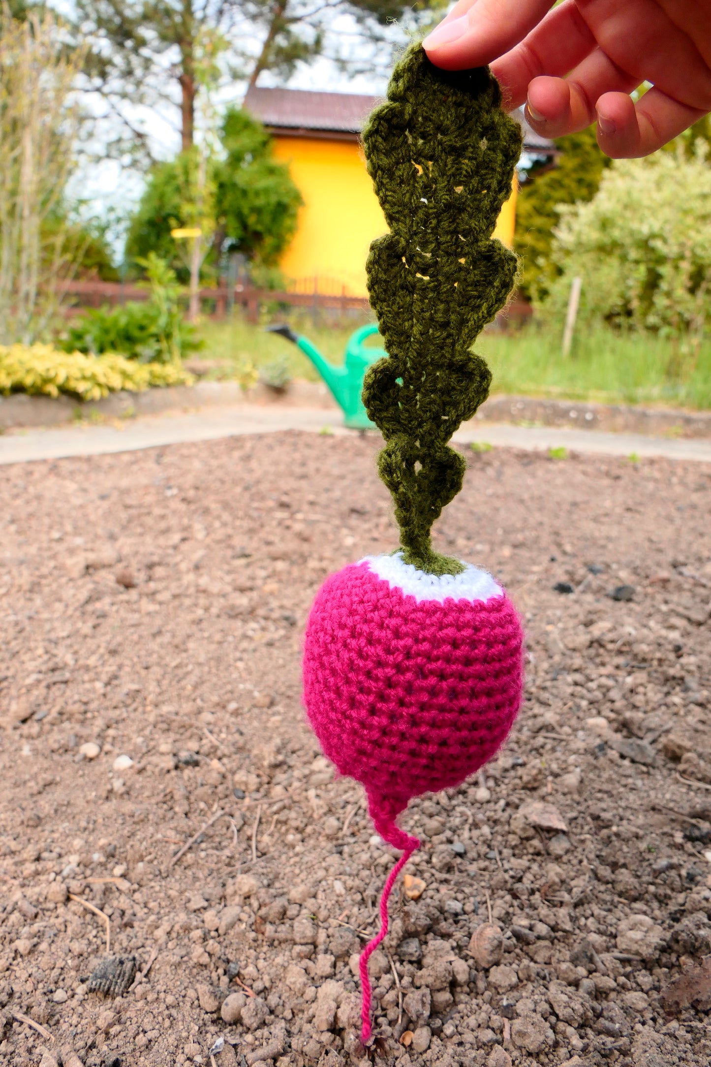 Crocheted radish